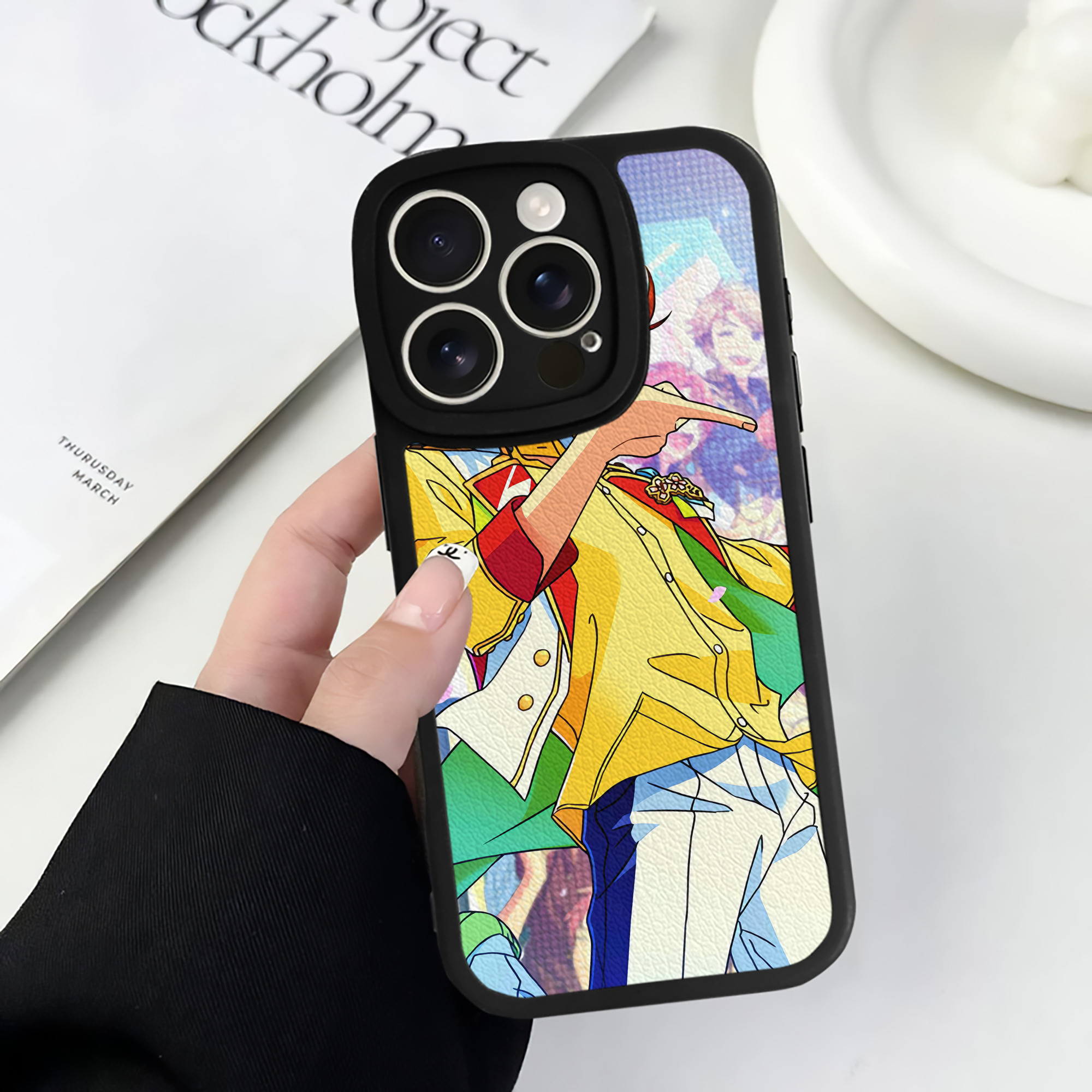 （画像用） あんさんぶるスターズ! Ensemble Stars 【iPhone 16シリーズ対応】シリコンスマホケース（レザー調） 材質：シリコン